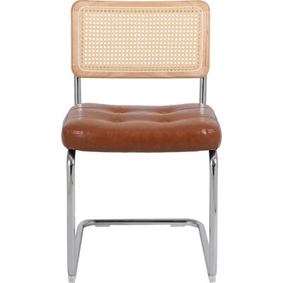 KOMHTOM Rottinkiset ruokapöydän tuolit, 2 kappaleen setti, ruskea KOMHTOM Rottinkiset ruokapöydän tuolit, 2 kappaleen setti, ruskea
