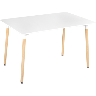 Beliani Ruokapöytä NEWBERRY Valkoinen 120 cm 80 cm Beliani Ruokapöytä NEWBERRY Valkoinen 120 cm 80 cm