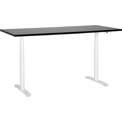 Beliani Sähkösäädettävä työpöytä DESTINAS Musta/valkoinen 180 cm 80 cm Beliani Sähkösäädettävä työpöytä DESTINAS Musta/valkoinen 180 cm 80 cm