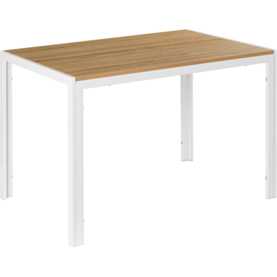 Beliani Ruokapöytä MANN Ruskea/valkoinen 120 cm 70 cm Beliani Ruokapöytä MANN Ruskea/valkoinen 120 cm 70 cm