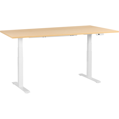 Beliani Sähkösäädettävä työpöytä DESTINES Vaaleanruskea/valkoinen 180 cm 72 cm Beliani Sähkösäädettävä työpöytä DESTINES Vaaleanruskea/valkoinen 180 cm 72 cm