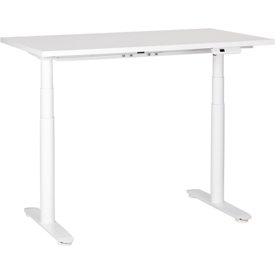 Beliani Sähkösäädettävä työpöytä DESTINAS Valkoinen 120 cm 72 cm Beliani Sähkösäädettävä työpöytä DESTINAS Valkoinen 120 cm 72 cm
