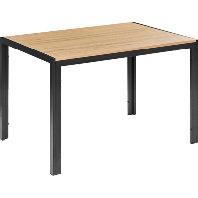 Beliani Ruokapöytä MANN Ruskea/musta 120 cm 70 cm Beliani Ruokapöytä MANN Ruskea/musta 120 cm 70 cm