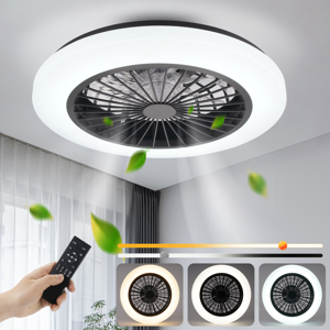 ZMH Valkoinen LED-kattotuuletin valolla - 40 W hiljainen tuuletin kaukosäätimellä ja himmentimellä ZMH Valkoinen LED-kattotuuletin valolla - 40 W hiljainen tuuletin kaukosäätimellä ja himmentimellä