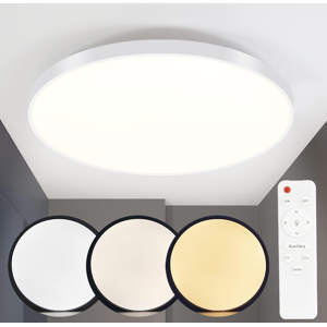 NETTLIFE LED-himmennettävä kattovalaisin IP44 37 x 2,5 cm NETTLIFE LED-himmennettävä kattovalaisin IP44 37 x 2,5 cm