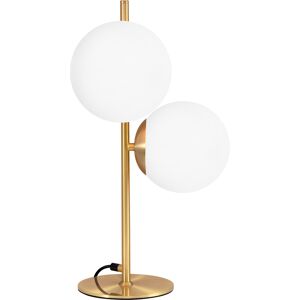 NETTLIFE - pöytävalaisin, moderni, teollinen Kultainen, yövalaisin, 2 lamppua Kytkimellä, metalli Valkoinen, lasi, E27 NETTLIFE - pöytävalaisin, moderni, teollinen Kultainen, yövalaisin, 2 lamppua Kytkimellä, metalli Valkoinen, lasi, E27