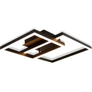 NETTLIFE LED - kattovalaisin, olohuoneen lamppu, musta makuuhuoneen, lamppu 50W, moderni himmennettäväKaukosäätimellä NETTLIFE LED - kattovalaisin, olohuoneen lamppu, musta makuuhuoneen, lamppu 50W, moderni himmennettäväKaukosäätimellä