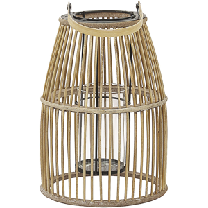 Beliani Lyhty HOSTE bambu 32 cm Beige Beliani Lyhty HOSTE bambu 32 cm Beige