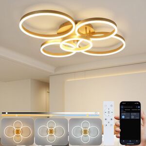 NETTLIFE LED - kattovalaisin,kultaisena,metallina NETTLIFE LED - kattovalaisin,kultaisena,metallina