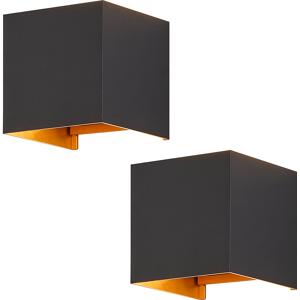 NETTLIFE LED - seinävalaisin, musta, 2Kpl - ulko -/sisäseinävalaisin, 5W, säädettäväKaksoissäde Vedenpitävä, IP65, 230V, 3000K NETTLIFE LED - seinävalaisin, musta, 2Kpl - ulko -/sisäseinävalaisin, 5W, säädettäväKaksoissäde Vedenpitävä, IP65, 230V, 3000K