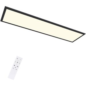 NETTLIFE LED - kattovalaisin, 120x30CM 48W, musta paneeli, himmennettäväKaukosäätimellä, moderniin olohuoneeseen, toimistoon Keittiöön Käytävään NETTLIFE LED - kattovalaisin, 120x30CM 48W, musta paneeli, himmennettäväKaukosäätimellä, moderniin olohuoneeseen, toimistoon Keittiöön Käytävään