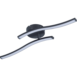 NETTLIFE LED-kattovalaisin olohuoneeseen, kattovalaisin makuuhuoneeseen, moderni musta, 12 W, 3000 K, sisätiloihin, lämmin valkoinen NETTLIFE LED-kattovalaisin olohuoneeseen, kattovalaisin makuuhuoneeseen, moderni musta, 12 W, 3000 K, sisätiloihin, lämmin valkoinen