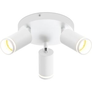 NETTLIFE LED - kattovalaisin 3 liekkiä - valkoinen kattovalaisin GU10 kääntyvä kohdevalo puinen seinävalaisin ilman lamppua NETTLIFE LED - kattovalaisin 3 liekkiä - valkoinen kattovalaisin GU10 kääntyvä kohdevalo puinen seinävalaisin ilman lamppua