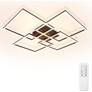 NETTLIFE LED - kattovalaisin, olohuoneen Kattovalaisin, 72 cm, musta himmennettäväKaukosäätimellä 48W moderni, suorakaiteen muotoinen, muotoilu NETTLIFE LED - kattovalaisin, olohuoneen Kattovalaisin, 72 cm, musta himmennettäväKaukosäätimellä 48W moderni, suorakaiteen muotoinen, muotoilu