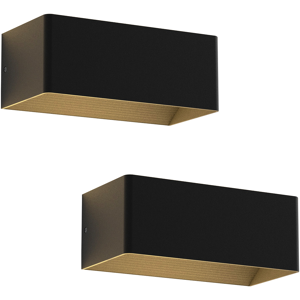NETTLIFE LED - seinävalaisin, sisätiloihin - 2 vertikaalista, mustaa, seinävalaistusta, 5 W, 3000K NETTLIFE LED - seinävalaisin, sisätiloihin - 2 vertikaalista, mustaa, seinävalaistusta, 5 W, 3000K