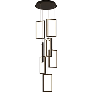 TOOLIGHT riippuvalaisin LHJ089-7CP Musta-valkoinen, 30x30x20cm TOOLIGHT riippuvalaisin LHJ089-7CP Musta-valkoinen, 30x30x20cm