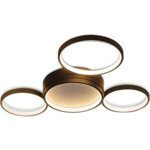 NETTLIFE LED - kattovalaisin olohuoneeseen, lämmin musta, 29 W, moderni, 4 renkaalla, design - lamppu keittiöön NETTLIFE LED - kattovalaisin olohuoneeseen, lämmin musta, 29 W, moderni, 4 renkaalla, design - lamppu keittiöön