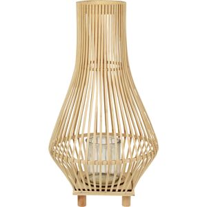 Beliani Lyhty LEYTE paju 58 cm Vaaleanruskea Beliani Lyhty LEYTE paju 58 cm Vaaleanruskea