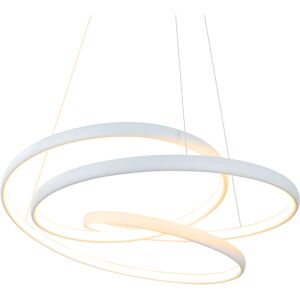 NETTLIFE LED - riippuvalaisin, halkaisija 50 cm, 55 W, valkoinen rauta, ruokapöytä, himmennettävä, moderni NETTLIFE LED - riippuvalaisin, halkaisija 50 cm, 55 W, valkoinen rauta, ruokapöytä, himmennettävä, moderni