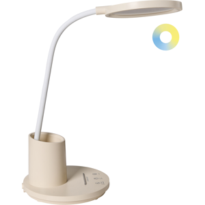 Beliani Työpöydän LED-valaisin VELA himmentimellä Vaaleanbeige Beliani Työpöydän LED-valaisin VELA himmentimellä Vaaleanbeige
