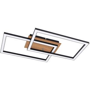 NETTLIFE Moderni, LED - kattovalaisin, puinen Kattovalaisin, 3000k, lämmin Valkoinen, musta, suorakaiteen, muotoinen, muotoilu, 24w NETTLIFE Moderni, LED - kattovalaisin, puinen Kattovalaisin, 3000k, lämmin Valkoinen, musta, suorakaiteen, muotoinen, muotoilu, 24w