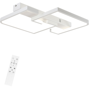 NETTLIFE LED - kattovalaisin olohuoneeseen, himmennettävä kaukosäätimellä, 45 W, 60 cm, metallivalaisin, moderni NETTLIFE LED - kattovalaisin olohuoneeseen, himmennettävä kaukosäätimellä, 45 W, 60 cm, metallivalaisin, moderni