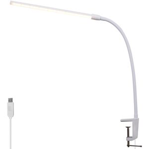 NETTLIFE LED-pöytävalaisin, päivänvalo, valkoinen, klipsikiinnitys, 3 värilämpötilaa, 5 kirkkaustasoa, USB, joustava, 5 W NETTLIFE LED-pöytävalaisin, päivänvalo, valkoinen, klipsikiinnitys, 3 värilämpötilaa, 5 kirkkaustasoa, USB, joustava, 5 W