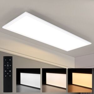 ZMH LED-kattovalaisin, himmennettävä LED-paneeli, tasainen, olohuone, kaukosäätimellä ZMH LED-kattovalaisin, himmennettävä LED-paneeli, tasainen, olohuone, kaukosäätimellä