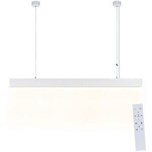 NETTLIFE moderni valkoinen LED - riippuvalaisin, halkaisija 107 cm, alumiini, 32 W, himmennettävä, kaukosäätimellä, pitkä lineaarinen muotoilu NETTLIFE moderni valkoinen LED - riippuvalaisin, halkaisija 107 cm, alumiini, 32 W, himmennettävä, kaukosäätimellä, pitkä lineaarinen muotoilu