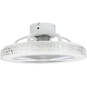 NETTLIFE - kattotuuletin LED - valaistuksella ja kaukosäätimellä - hiljainen, 48,5 CM, himmennettävä, ajastintoiminto NETTLIFE - kattotuuletin LED - valaistuksella ja kaukosäätimellä - hiljainen, 48,5 CM, himmennettävä, ajastintoiminto