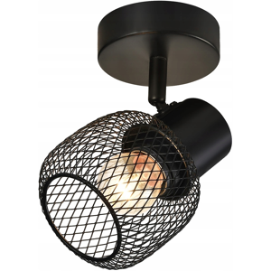 NETTLIFE kattovalaisin, kohdevalo, musta metallinen, vintage - käytävävalaisin, 330° 40 W NETTLIFE kattovalaisin, kohdevalo, musta metallinen, vintage - käytävävalaisin, 330° 40 W