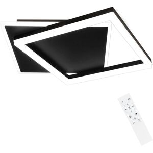 NETTLIFE LED - kattovalaisin makuuhuoneeseen, musta, himmennettävä, 42 W, moderni, kaukosäätimellä NETTLIFE LED - kattovalaisin makuuhuoneeseen, musta, himmennettävä, 42 W, moderni, kaukosäätimellä