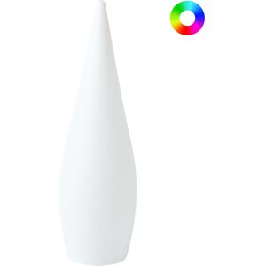 Beliani LED-ulkolattiavalaisin VULETAS Valkoinen Beliani LED-ulkolattiavalaisin VULETAS Valkoinen