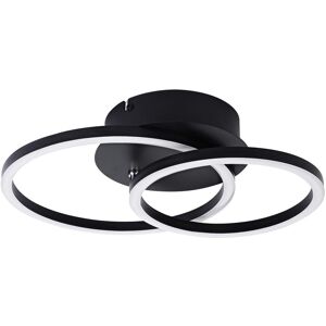 NETTLIFE LED - kattovalaisin Kattovalaisin, 24W, moderni, muotoilu, pyöreä, lämmin Valkoinen, 3000K, musta, 2 rengasta NETTLIFE LED - kattovalaisin Kattovalaisin, 24W, moderni, muotoilu, pyöreä, lämmin Valkoinen, 3000K, musta, 2 rengasta