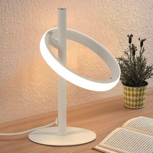 NETTLIFE moderni LED - pöytävalaisin - valkoinen, rengasmainen yöpöytävalaisin, pyörivä irrotettavat, renkaat 13W, 3000K lämmin Valkoinen NETTLIFE moderni LED - pöytävalaisin - valkoinen, rengasmainen yöpöytävalaisin, pyörivä irrotettavat, renkaat 13W, 3000K lämmin Valkoinen