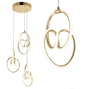 TOOLIGHT riippuva kattovalaisin LED G082-3CPR kulta, 40x40x30cm TOOLIGHT riippuva kattovalaisin LED G082-3CPR kulta, 40x40x30cm