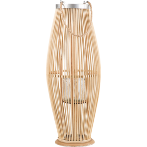 Beliani Lyhty TAHITI bambu 72 cm Luonnonväri Beliani Lyhty TAHITI bambu 72 cm Luonnonväri