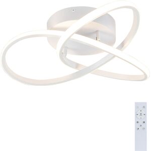 NETTLIFE LED - kattovalaisin Valkoinen, himmennettävä, 40CM, moderni Kaukosäätimellä, geometrinen, muotoilulamppu, 33W NETTLIFE LED - kattovalaisin Valkoinen, himmennettävä, 40CM, moderni Kaukosäätimellä, geometrinen, muotoilulamppu, 33W