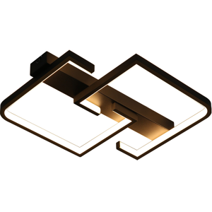 NETTLIFE LED - kattovalaisin,musta,19W,30CM,moderni,lämmin,valkoinen,3000K,geometrinen,kuvio NETTLIFE LED - kattovalaisin,musta,19W,30CM,moderni,lämmin,valkoinen,3000K,geometrinen,kuvio