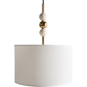 Beliani Riippuvalaisin LOKY metalli Messinki/beige Beliani Riippuvalaisin LOKY metalli Messinki/beige