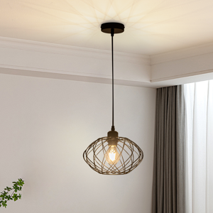 ZMH riippuvalaisin ruokailutilaan 120 cm musta - retro häkkityylinen, E27 (valonlähteellä) ZMH riippuvalaisin ruokailutilaan 120 cm musta - retro häkkityylinen, E27 (valonlähteellä)