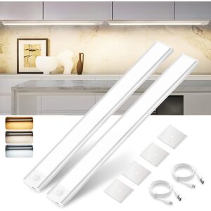 ZMH 2 kpl upotettavaa hopeista LED-valoa liiketunnistimella - 40 cm ZMH 2 kpl upotettavaa hopeista LED-valoa liiketunnistimella - 40 cm