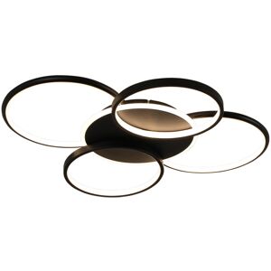 NETTLIFE LED - kattovalaisin, olohuoneeseen, himmennettävä, 70W Kaukosäätimellä, 5 rengasta Valkoinen, moderni, akryyli NETTLIFE LED - kattovalaisin, olohuoneeseen, himmennettävä, 70W Kaukosäätimellä, 5 rengasta Valkoinen, moderni, akryyli