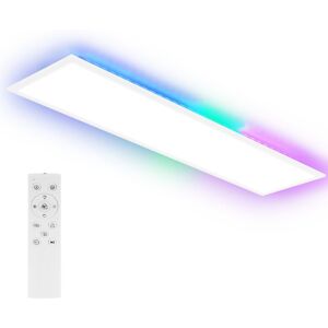 NETTLIFE LED - paneeli 120 x 30 cm, himmennettävä, litteä kattovalaisin, RGB - väriä vaihtava, kaukosäätimellä, 36 W, 3000 K -6500 K NETTLIFE LED - paneeli 120 x 30 cm, himmennettävä, litteä kattovalaisin, RGB - väriä vaihtava, kaukosäätimellä, 36 W, 3000 K -6500 K