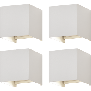 NETTLIFE 5W, LED - seinävalaisin, 4Kpl - Ulko -/sisäseinävalaisin Valkoinen, säädettäväKaksoissäde Vedenpitävä, IP65, 230V, 3000K NETTLIFE 5W, LED - seinävalaisin, 4Kpl - Ulko -/sisäseinävalaisin Valkoinen, säädettäväKaksoissäde Vedenpitävä, IP65, 230V, 3000K
