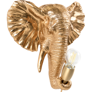 Beliani Seinävalaisin Norsu ELEPHANTI Kulta Beliani Seinävalaisin Norsu ELEPHANTI Kulta