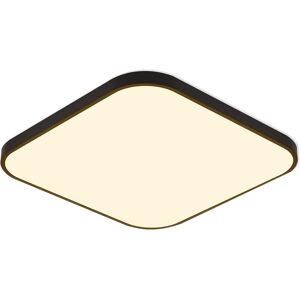 NETTLIFE LED - kattovalaisin, IP44 musta, 27 cm, 15 W, makuuhuone Keittiö, himmennettäväKaukosäätimelläKylpyhuone neliön, muotoinen eteiseen NETTLIFE LED - kattovalaisin, IP44 musta, 27 cm, 15 W, makuuhuone Keittiö, himmennettäväKaukosäätimelläKylpyhuone neliön, muotoinen eteiseen