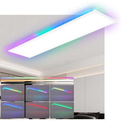 ZMH LED-kattovalaisin olohuoneeseen, himmennettävä kattopaneeli, RGB-väriä vaihtava ZMH LED-kattovalaisin olohuoneeseen, himmennettävä kattopaneeli, RGB-väriä vaihtava