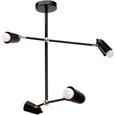 TOOLIGHT riippuva kattovalaisin APP1708-4CP musta, 55x58x55cm TOOLIGHT riippuva kattovalaisin APP1708-4CP musta, 55x58x55cm