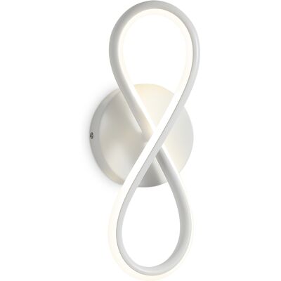 NETTLIFE musta, LED - seinävalaisin, 7W, kaareva, muotoilu, lämmin, valkoinen, 3000K, sisäportaikkoon NETTLIFE musta, LED - seinävalaisin, 7W, kaareva, muotoilu, lämmin, valkoinen, 3000K, sisäportaikkoon